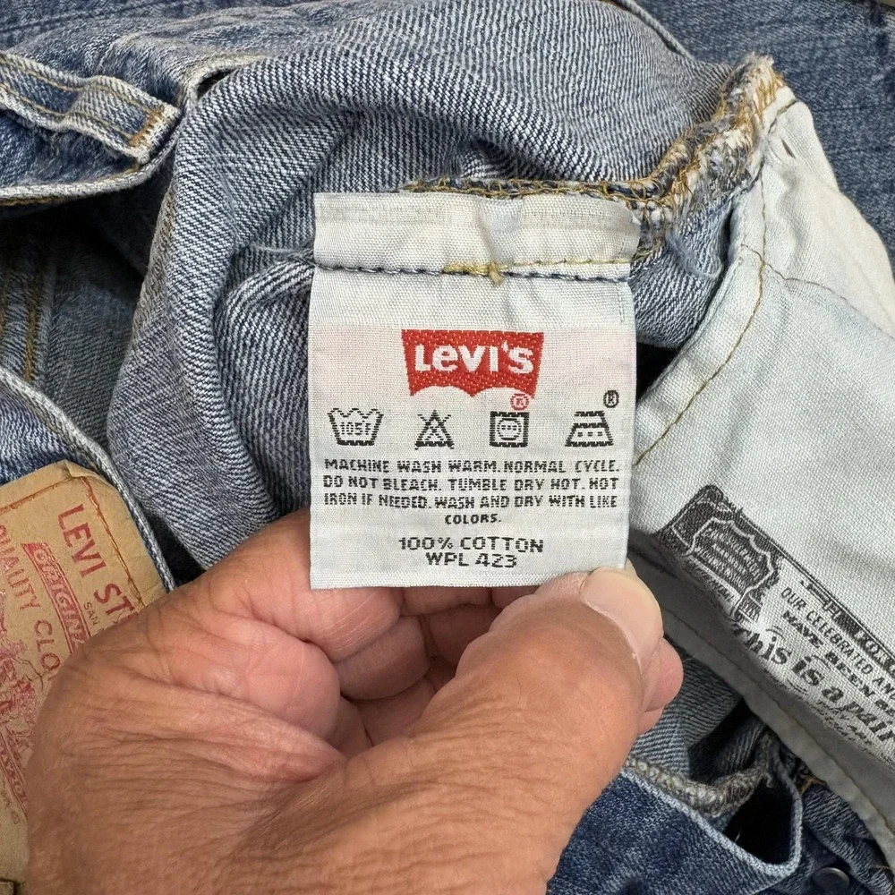 Vintage Levi's 501 Jeans Mens 36x34 Blue Denim Medium Wash